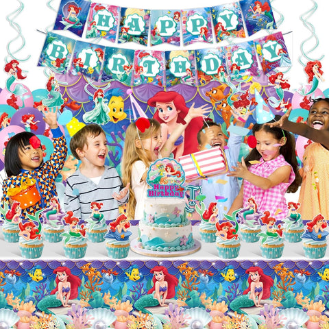 Cloira Ariel tablecloth adds character to dessert table and keeps surfaces clean.