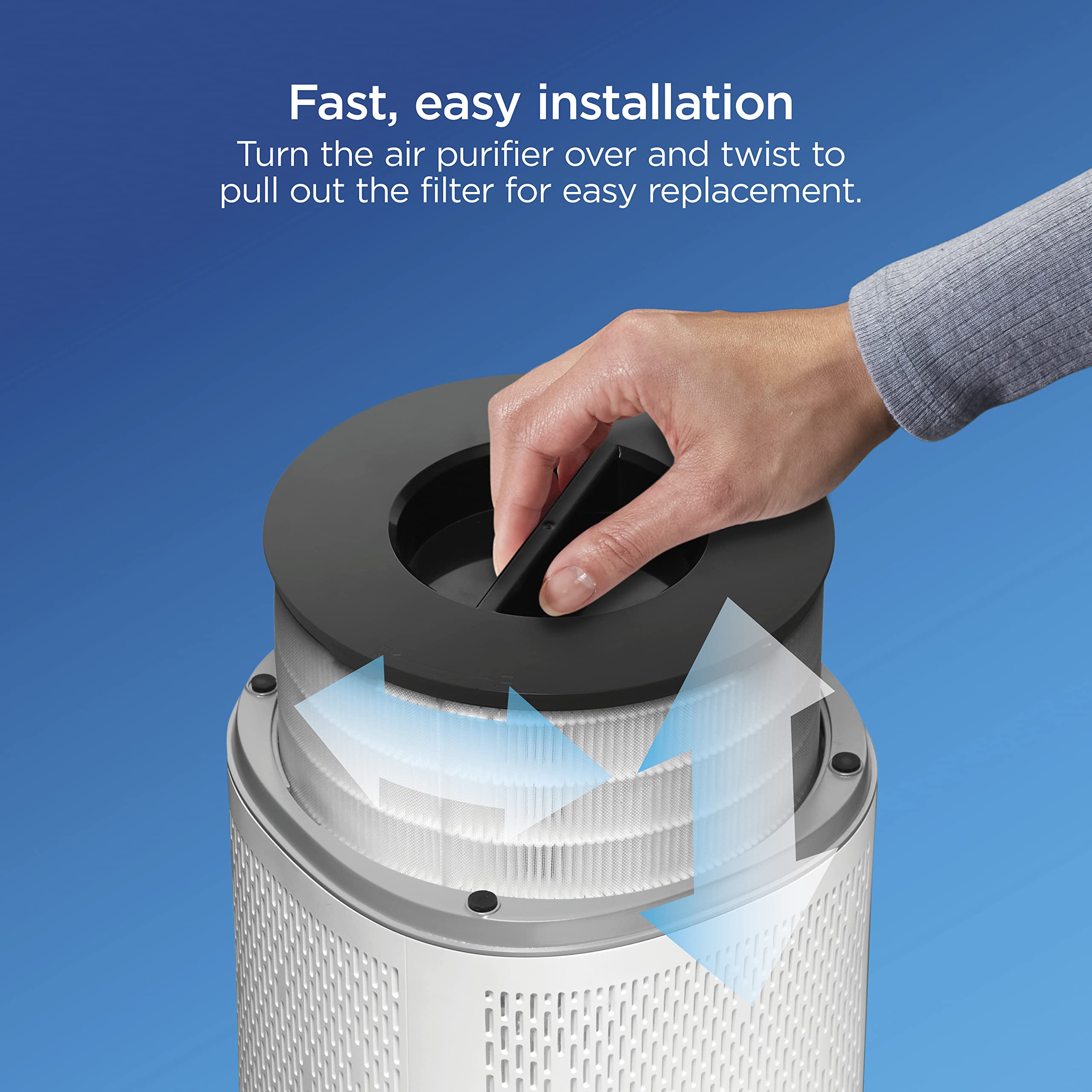 Clorox replacement filter indicator shows when to replace.