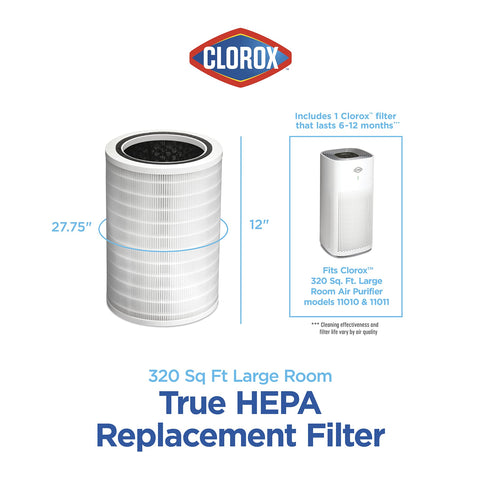 Clorox easy-install replacement filter for quick maintenance.