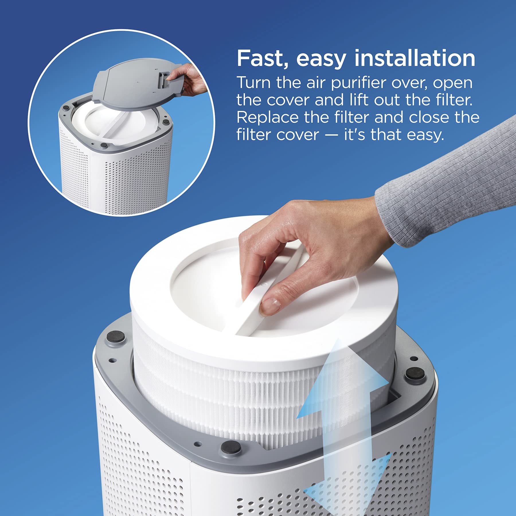 Clorox odor-reducing carbon layer visible for fresher air.