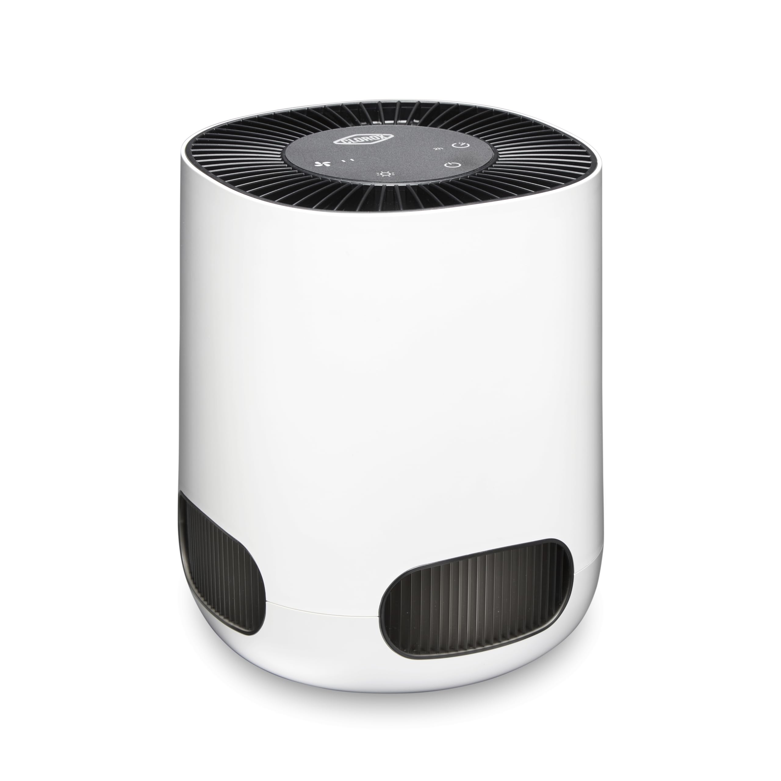 Clorox Tabletop Air Purifier compact design for desks and small spaces, quiet operation.