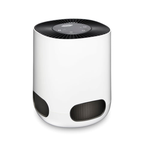 Clorox Tabletop Air Purifier compact design for desks and small spaces, quiet operation.