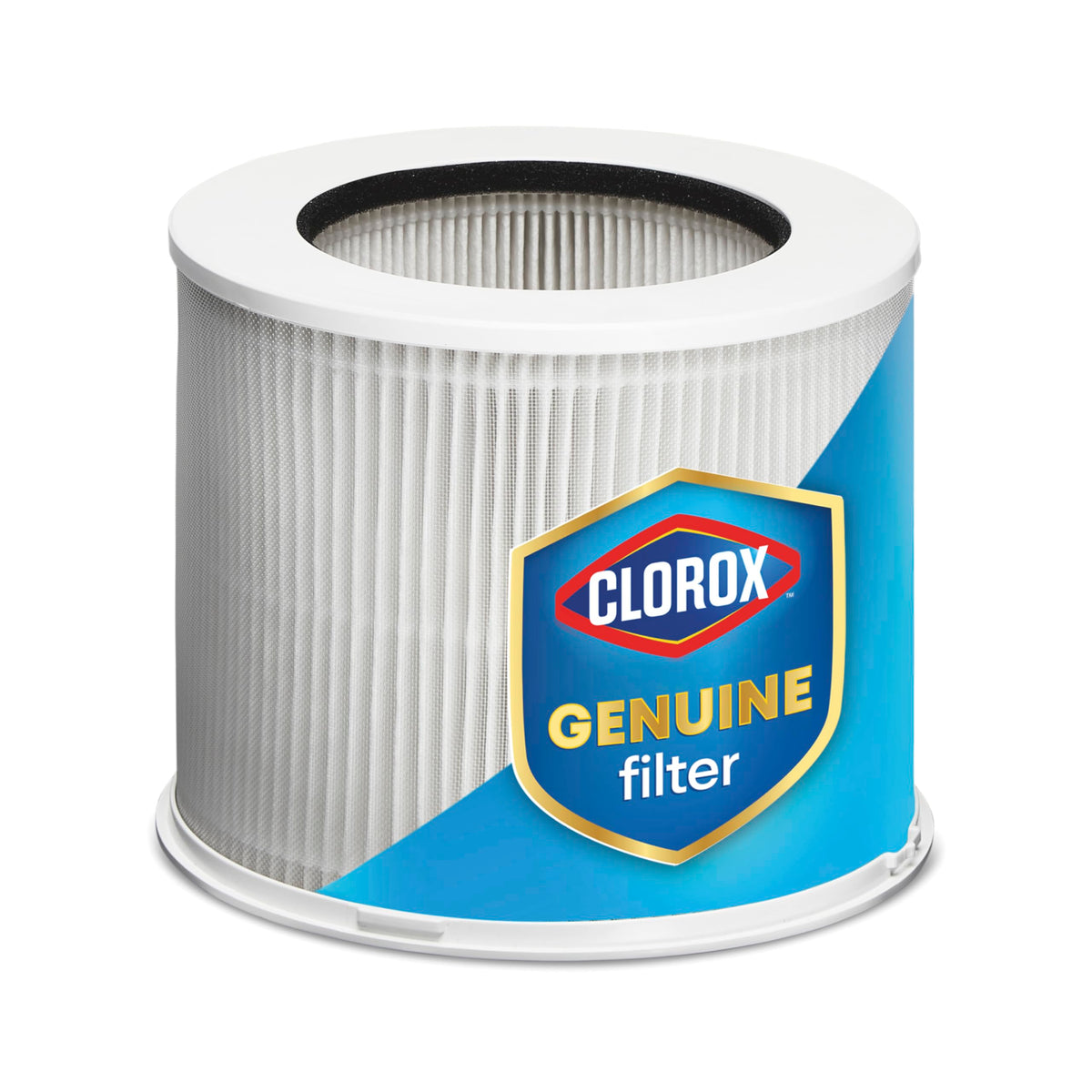 Clorox Tabletop HEPA filter packaging ready for easy replacement to refresh air.