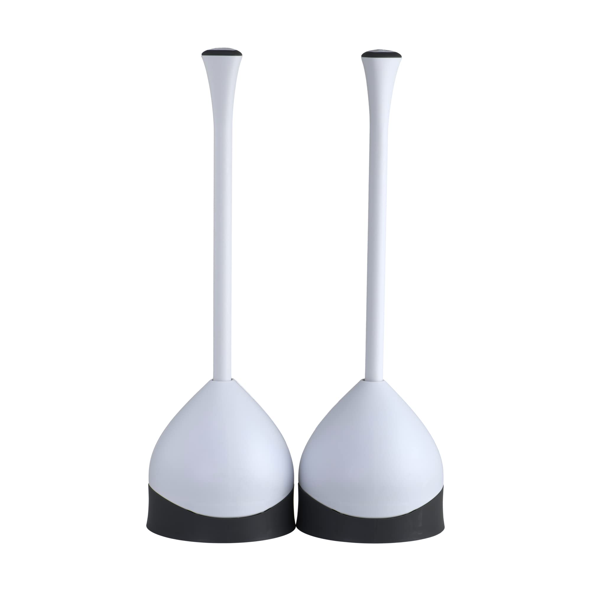 Clorox toilet plunger with hideaway caddy set keeps essentials accessible for quick unclogging.
