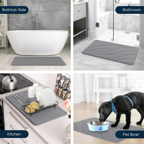 Closefriend stone bath mat highlights durable, long-lasting construction