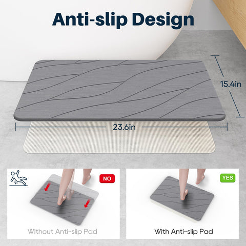 Closefriend stone bath mat demonstrates multi-functional use beyond the bathroom