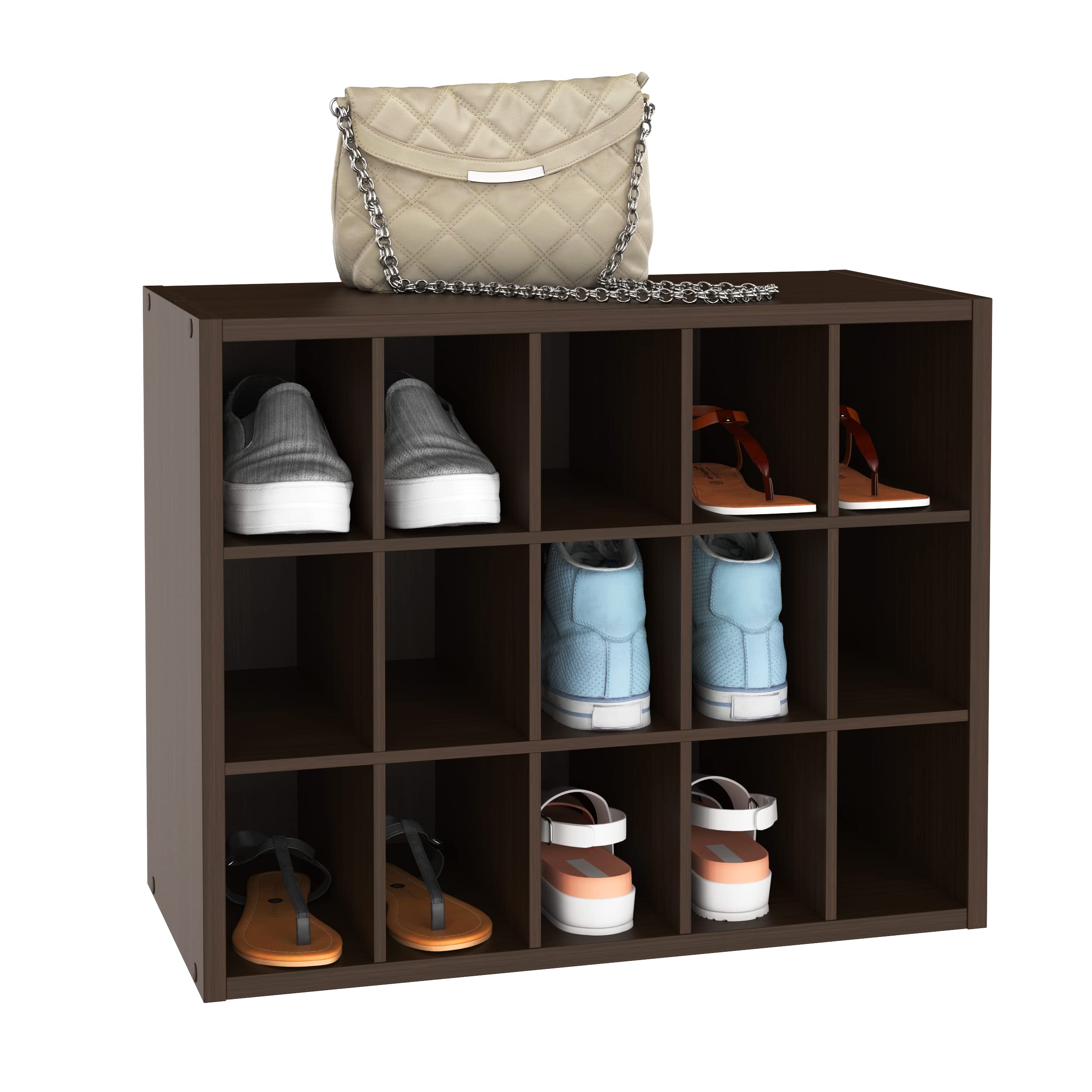 ClosetMaid 15-Cube Organizer Wall expands storage with other units