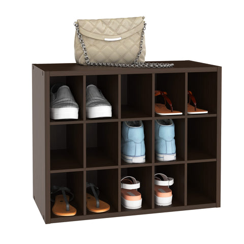 ClosetMaid 15-Cube Organizer Wall expands storage with other units
