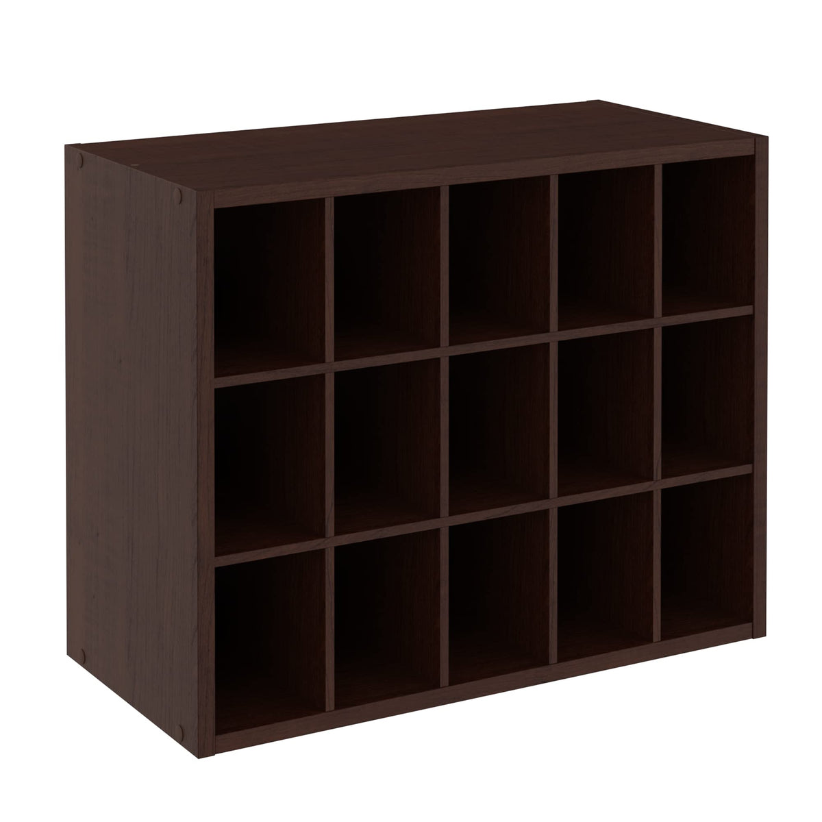 ClosetMaid 15 Cube Stackable Shoe Storage keeps adult shoes organized in closets