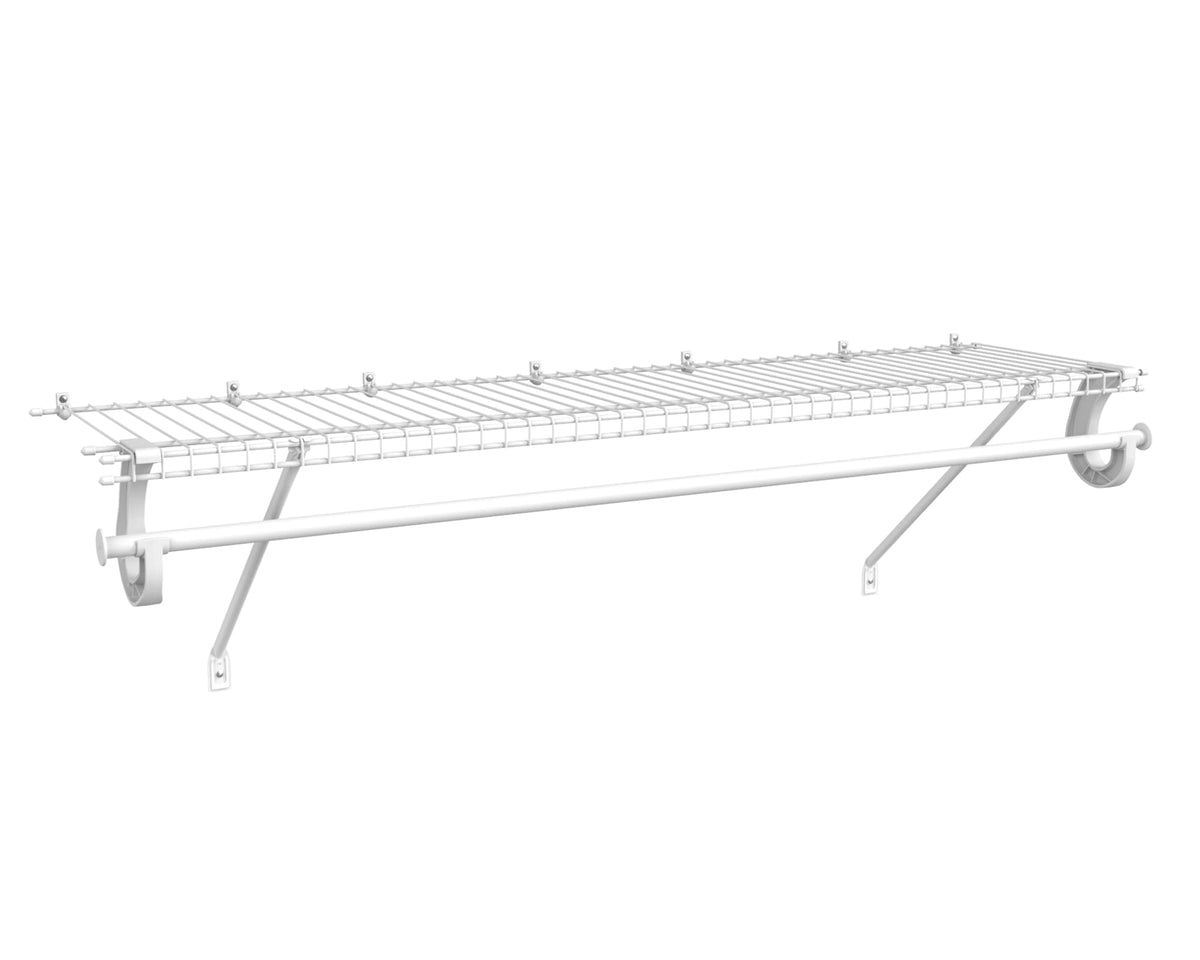 ClosetMaid 5631 SuperSlide shelf panel shows ventilated design for airflow.