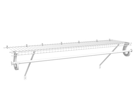 ClosetMaid 5631 SuperSlide shelf panel shows ventilated design for airflow.
