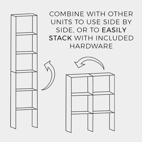 ClosetMaid 8953 organizes decor, media, and office supplies efficiently