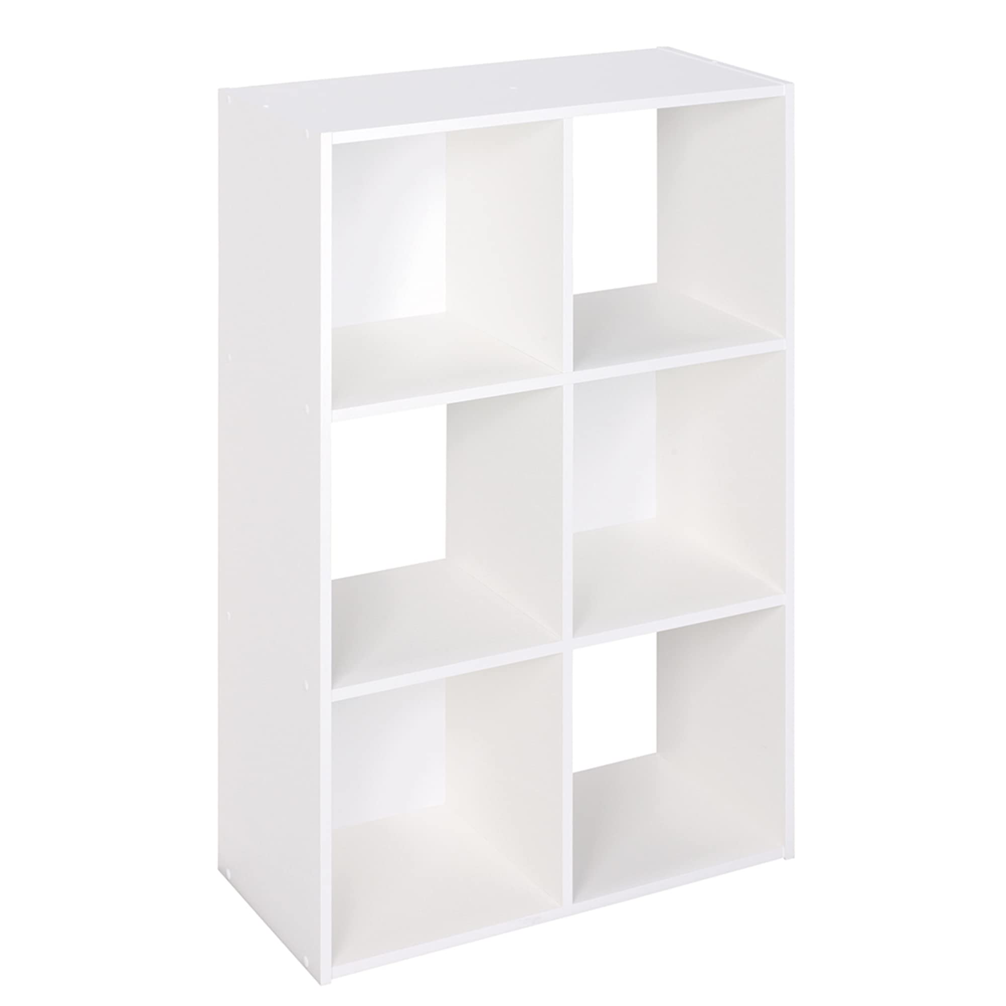 ClosetMaid Cubeicals 6-Cube Storage White keeps living spaces neatly organized