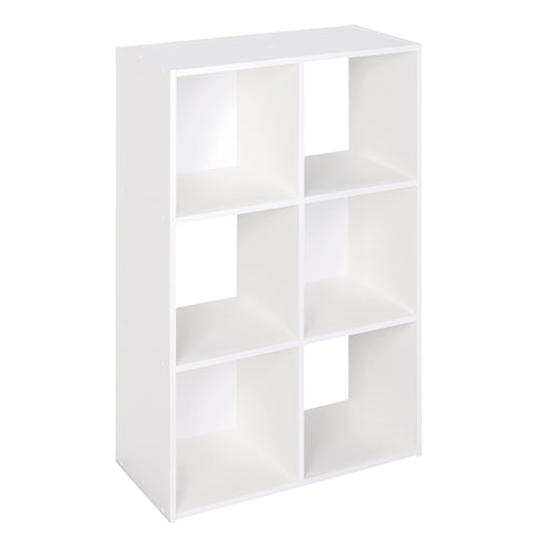 ClosetMaid Cubeicals 6-Cube Storage White keeps living spaces neatly organized