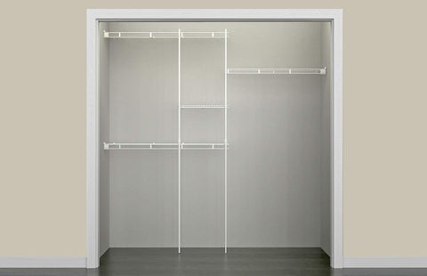 ClosetMaid generous hanging space up to 120 inches for outfits