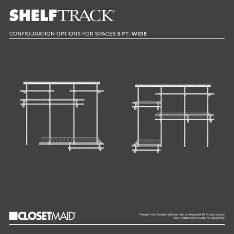 ClosetMaid hardware included for straightforward installation.