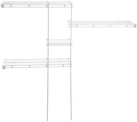 ClosetMaid ventilated shelving promotes air flow and keeps clothes fresh