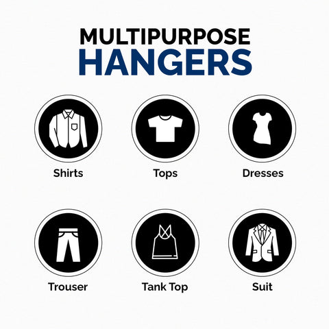 ClosetSelect 28 pack of white hangers for organized wardrobes