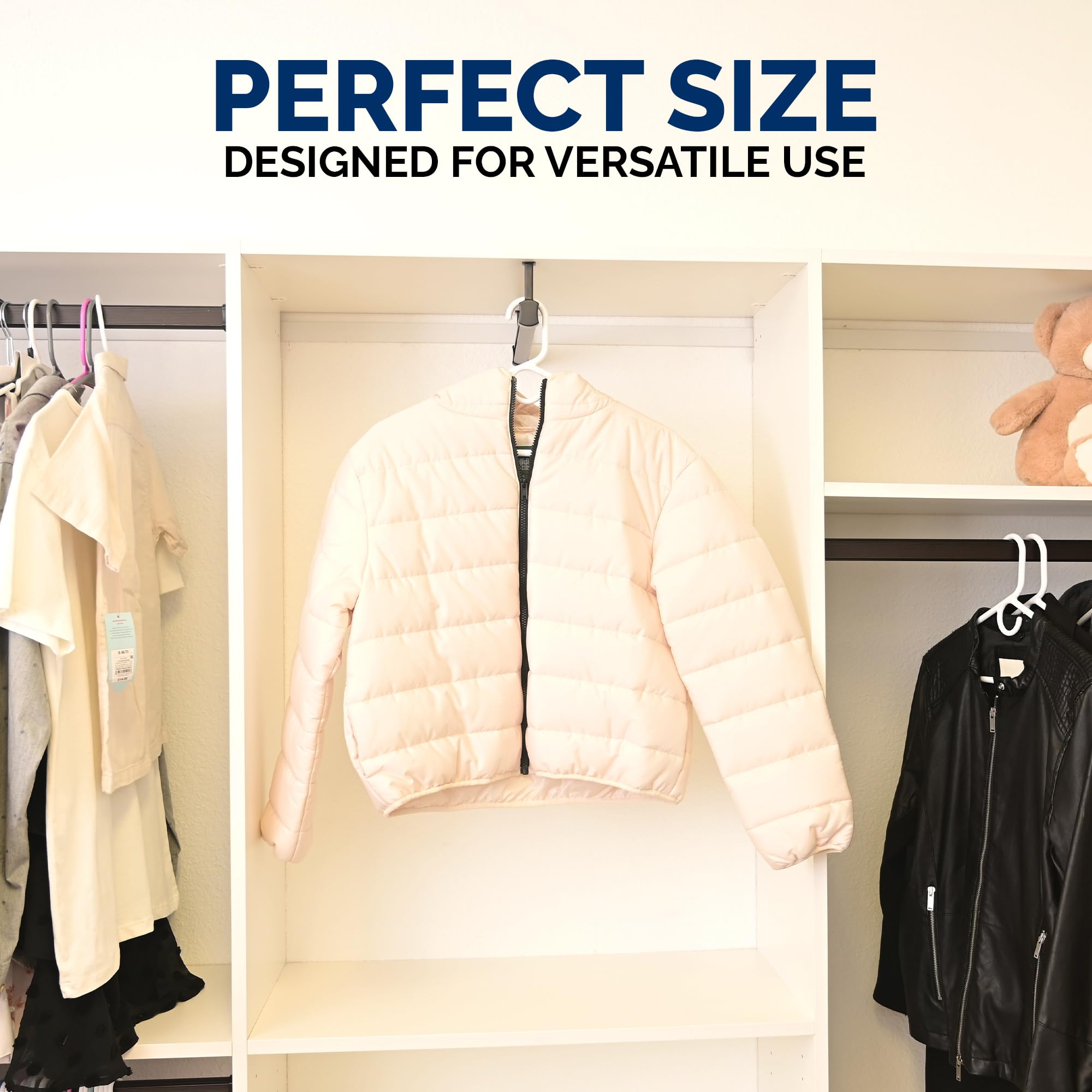 ClosetSelect smooth surface hanger prevents snagging on fabrics