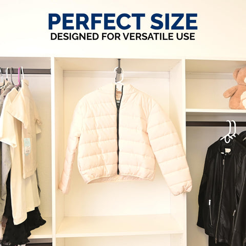 ClosetSelect smooth surface hanger prevents snagging on fabrics