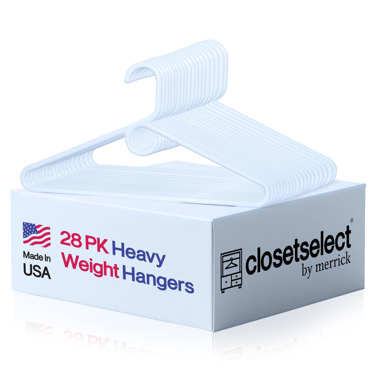 ClosetSelect ultra heavy duty plastic hanger for jackets with sturdy support
