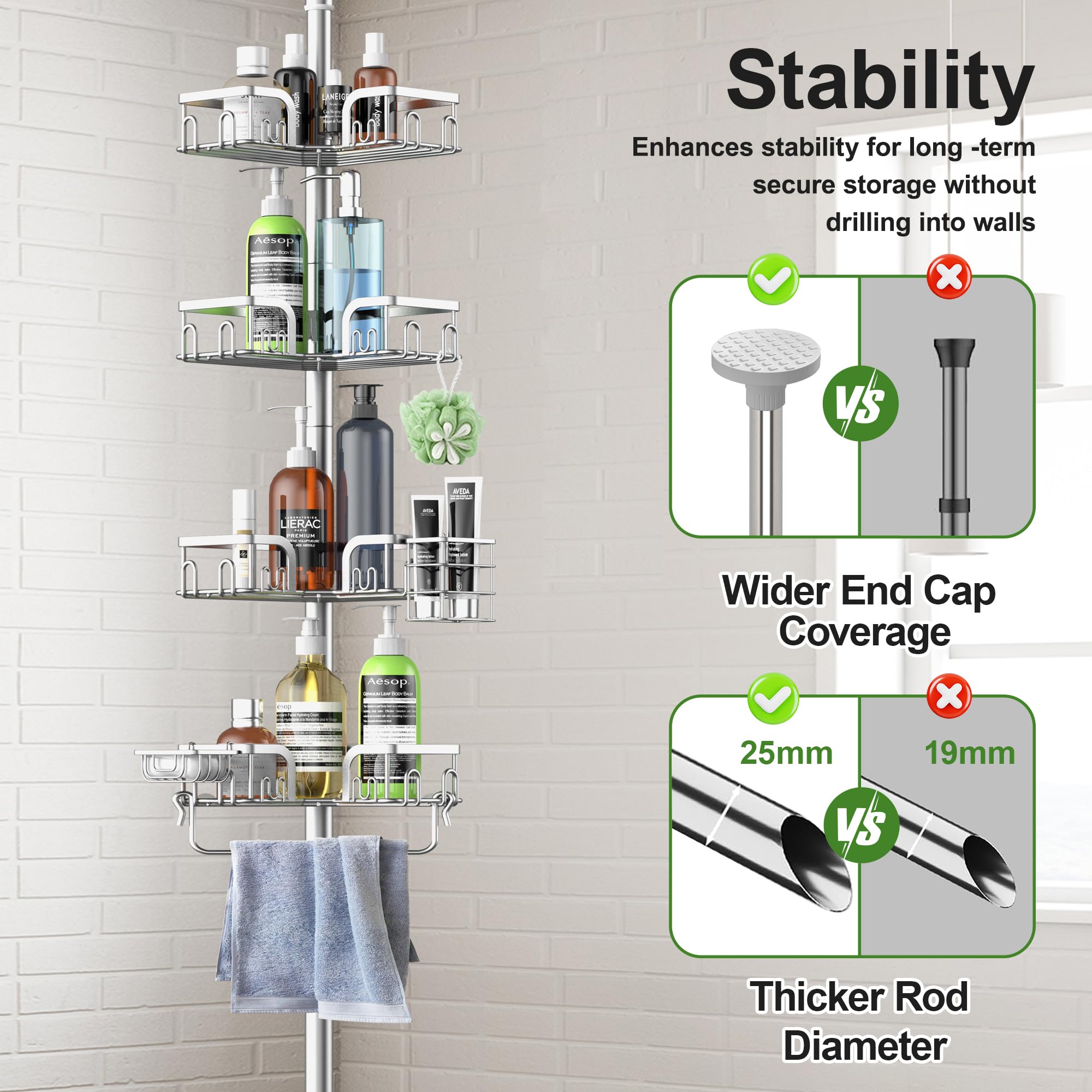 Clothink soap holder within reach while showering