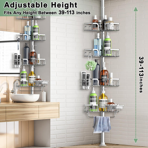 Clothink stainless steel caddy with hollow drainage for quick drying