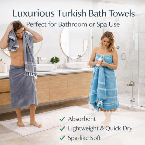 Clotho oversized towels 40x70 for roomy lounging at the beach.
