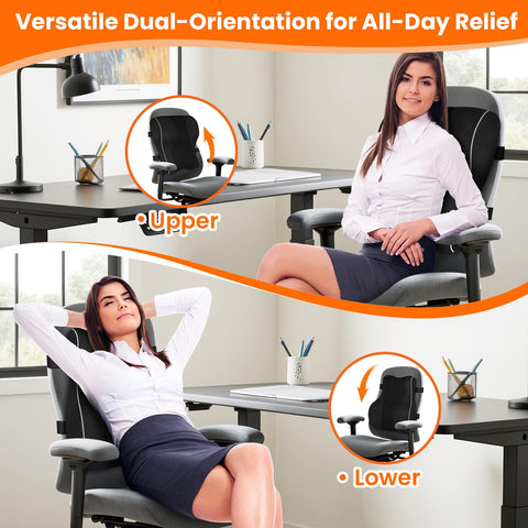 CloudBliss car-seat use demonstrates stabilized lumbar support on long trips.