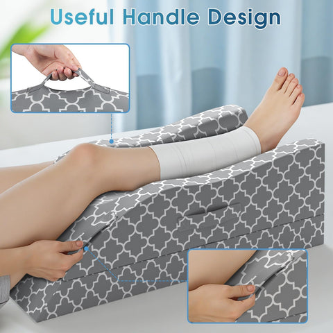 CloudBliss ergonomic U-shaped groove supports the leg with reduced movement
