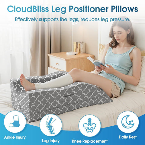 CloudBliss memory foam bottom is removable for adjustable height comfort