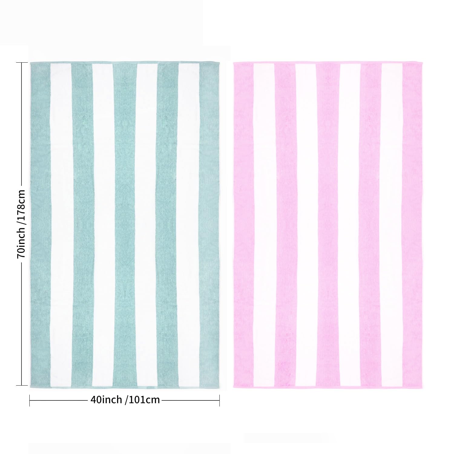 CLOWOOD hotel-quality beach towel for durable poolside use