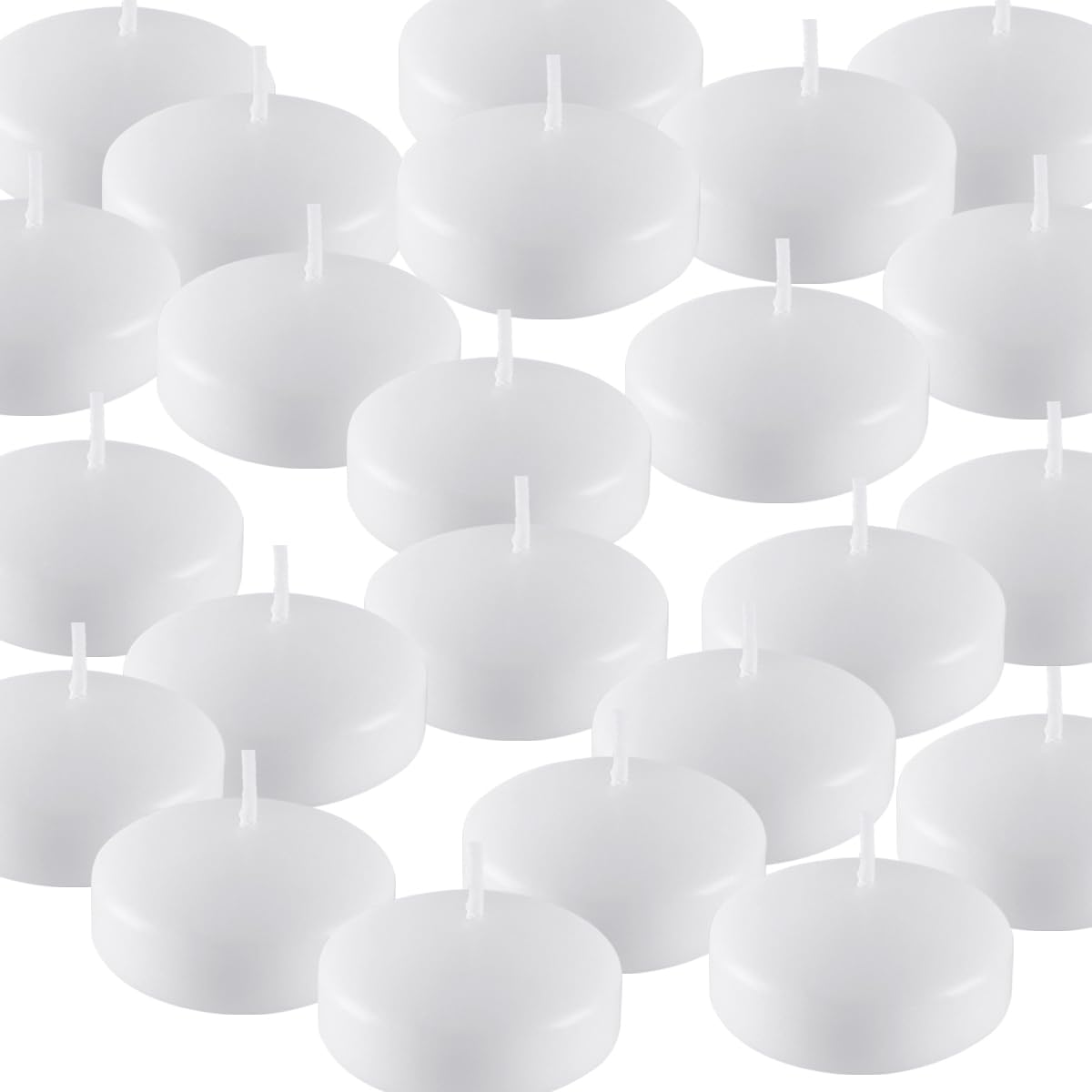 CLTNIKET 2-inch white candle for pool party ambiance.