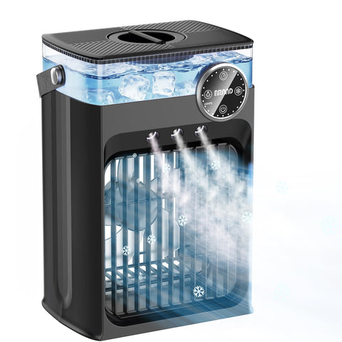 CLTTCLLCT portable air conditioner with 4-in-1 design for cooling and ambience.