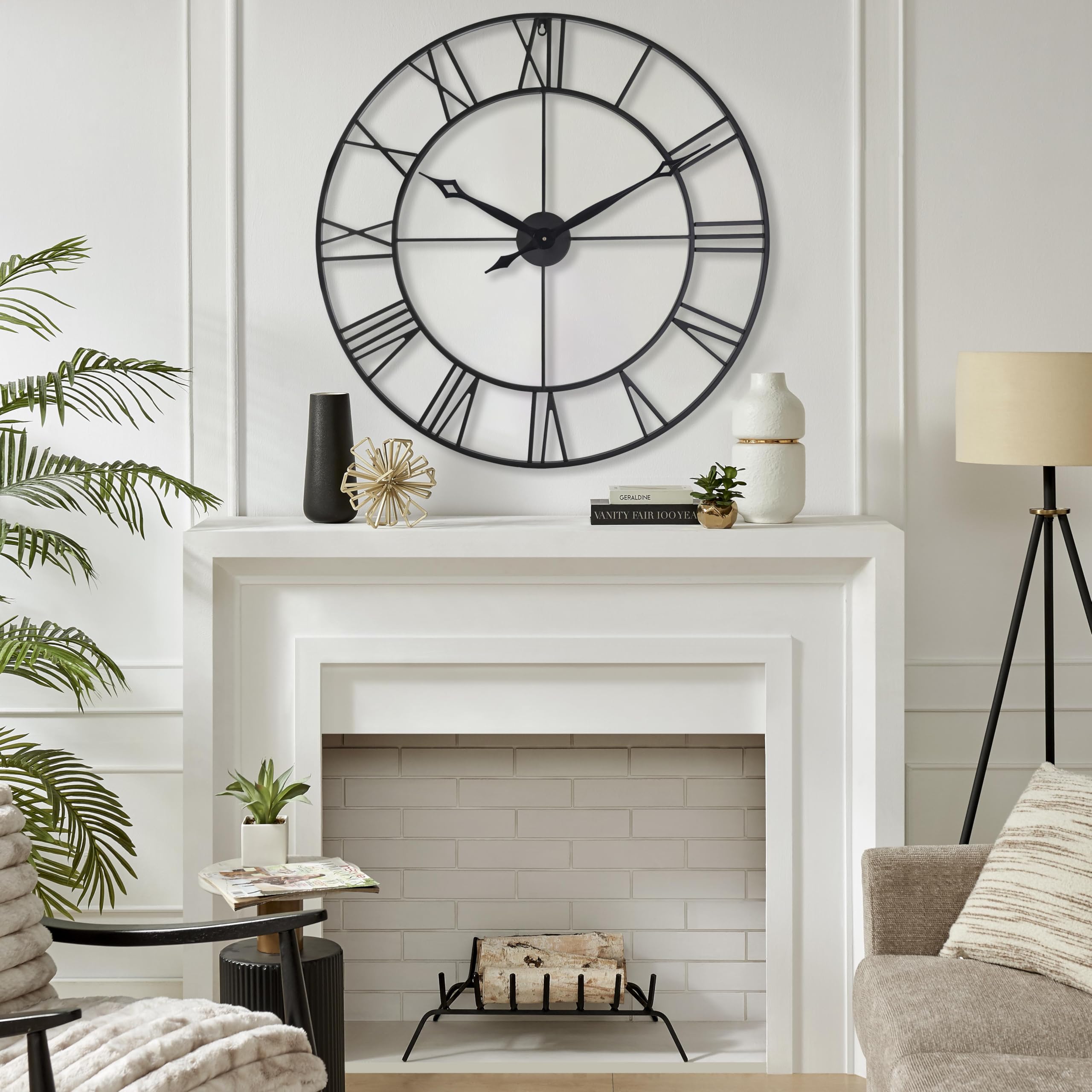 CLXEAST clock ideal for kitchen, dining, and living spaces.