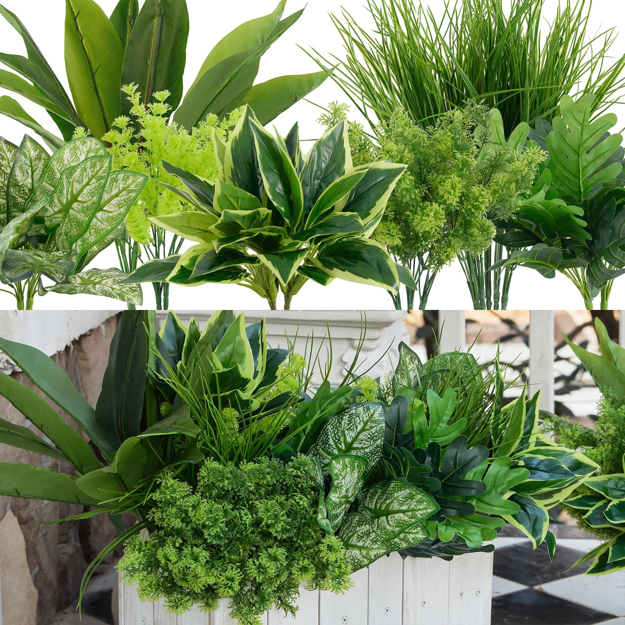 Clycaloor outdoor boxwood stems for a natural courtyard look