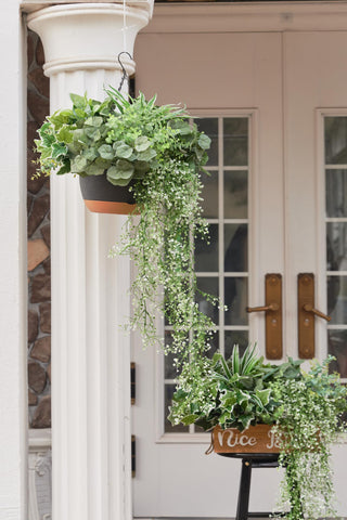 Clycaloor lush green artificial plants for garden fences and verandas