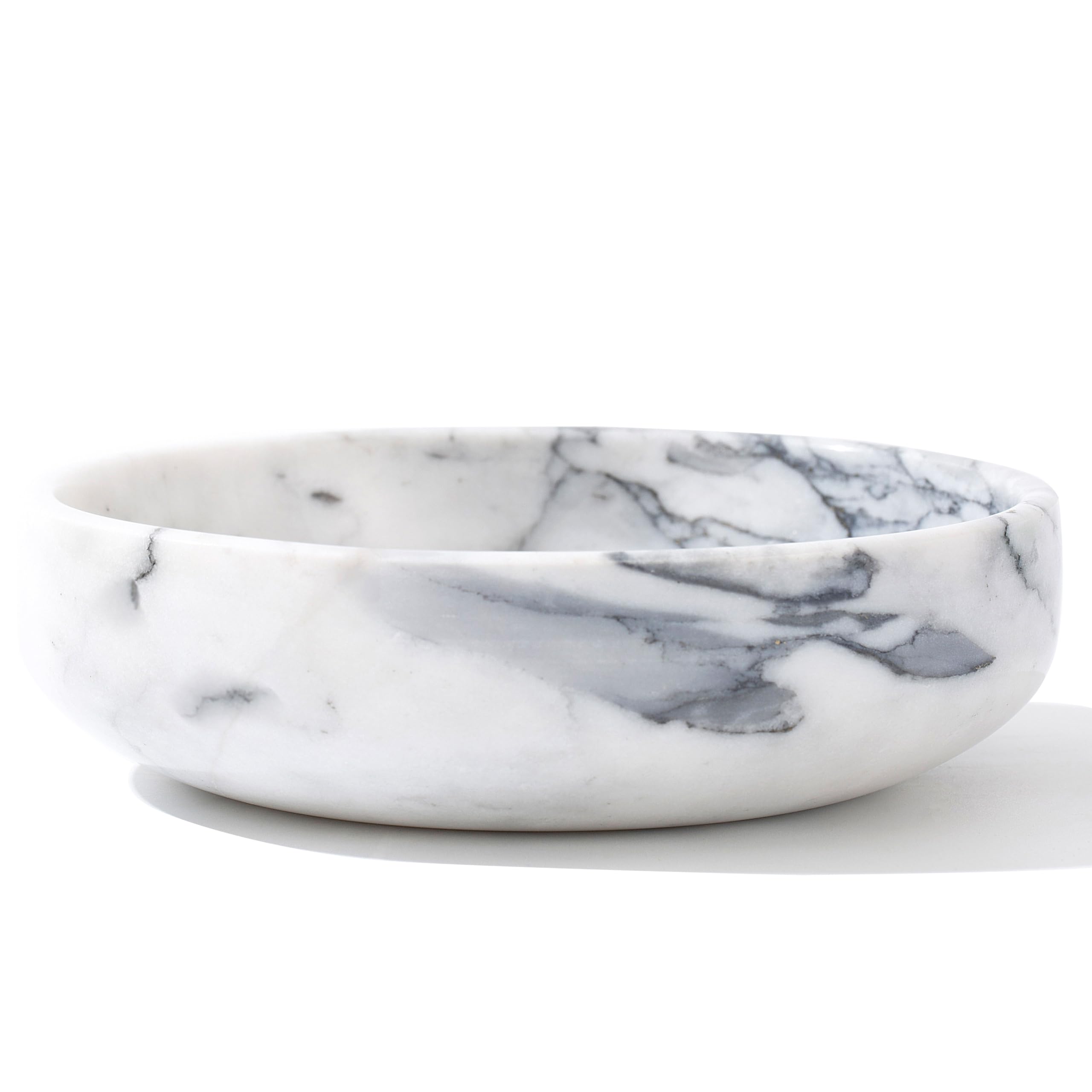 CM CHIC MONDAY 6.7-inch marble bowl viewed from above, stylish entryway catchall