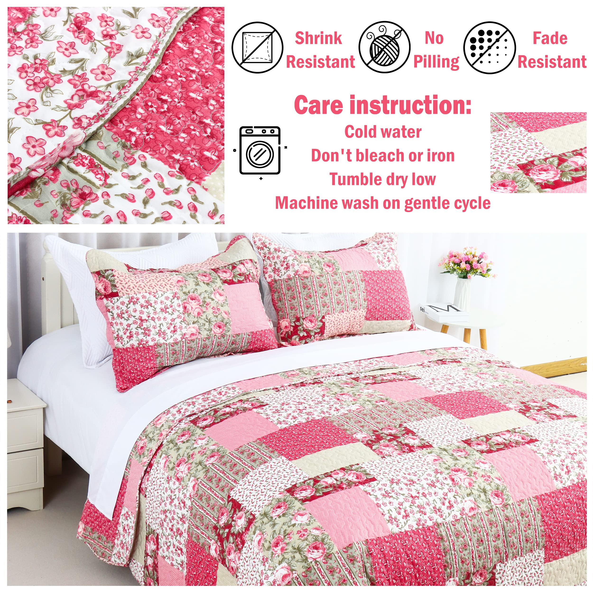 Vibrant pink color that stays bright after washing