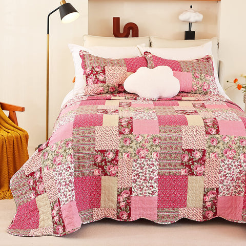 CMFshape reversible floral and stripe patchwork design for versatile styling