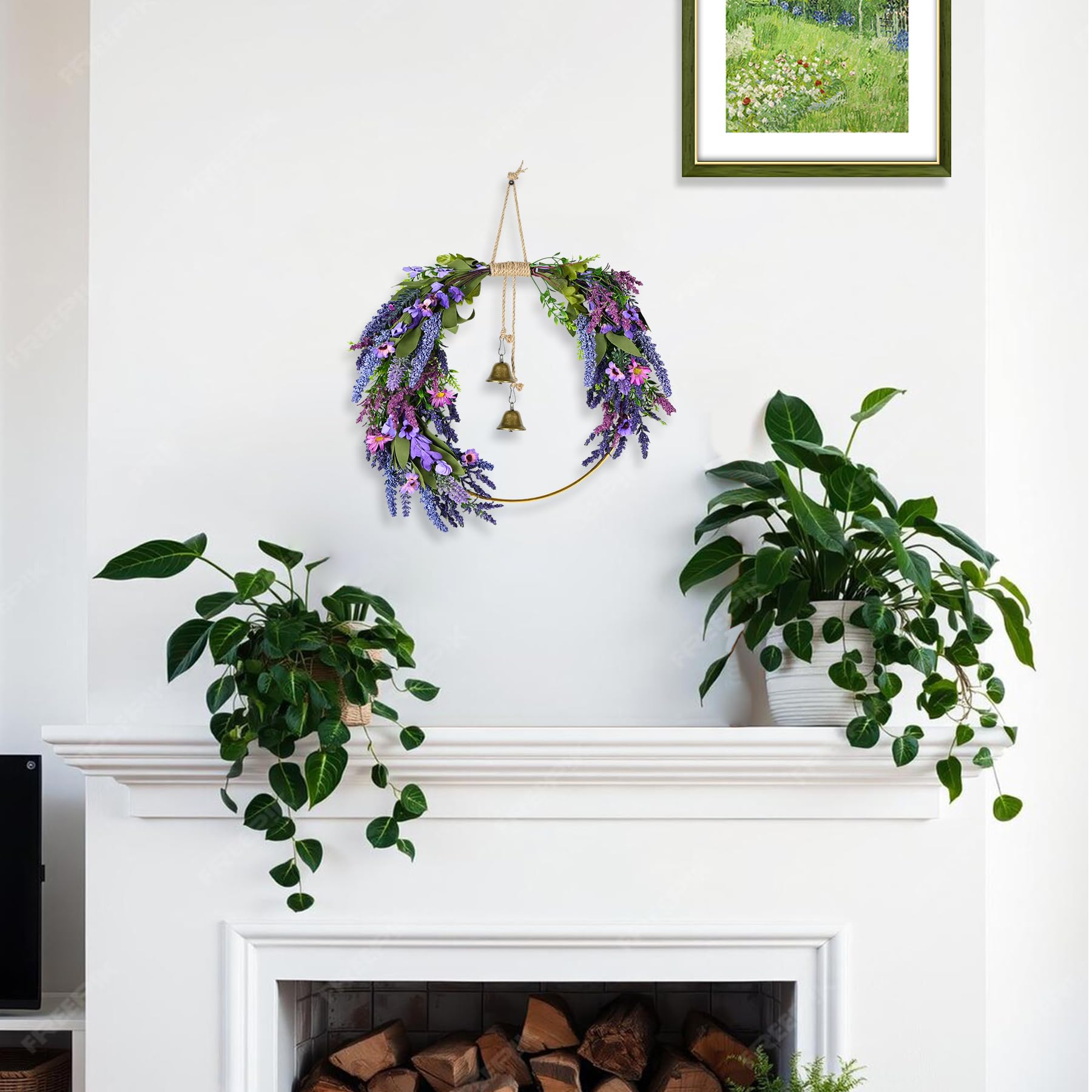 CMINAUS PVC wreath material ensures light handling and shape retention
