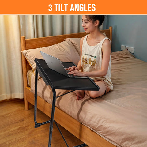 Removable cross rod enhances stability during meals or work.