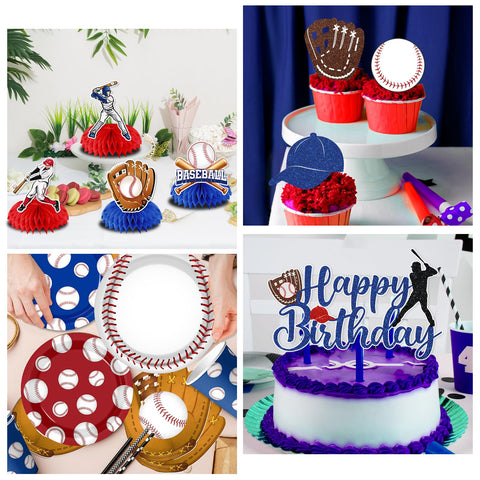 CMUSKO baseball balloons, 14pcs, brighten the party and photo ops