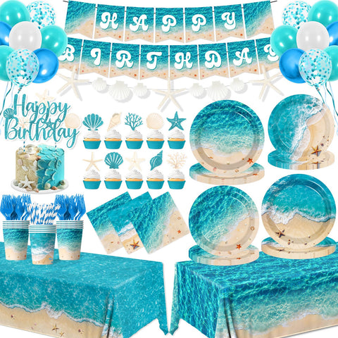 CMUSKO beach party banner adds festive ocean vibes to birthdays
