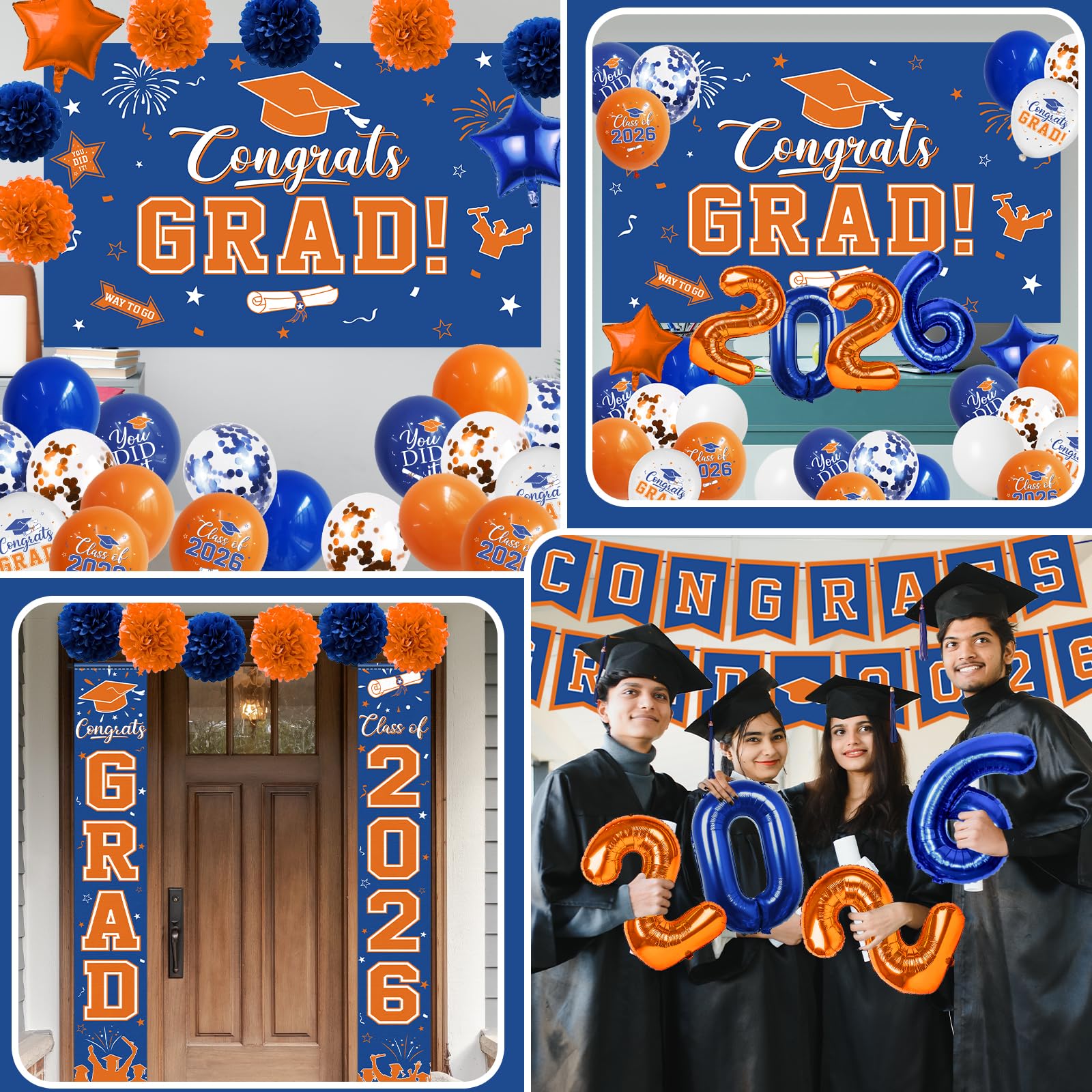 CMUSKO Congrats Grad Porch Sign — eye catching outdoor display
