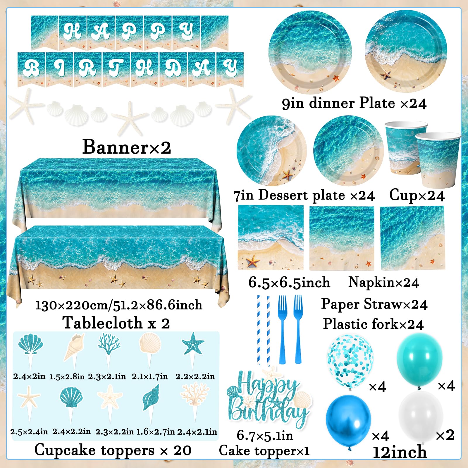 CMUSKO cupcake toppers add ocean flair to treats