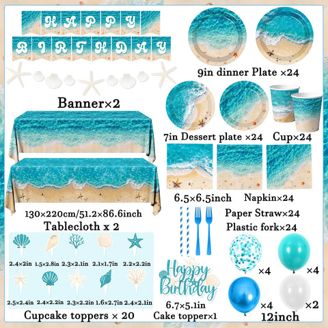 CMUSKO cupcake toppers add ocean flair to treats