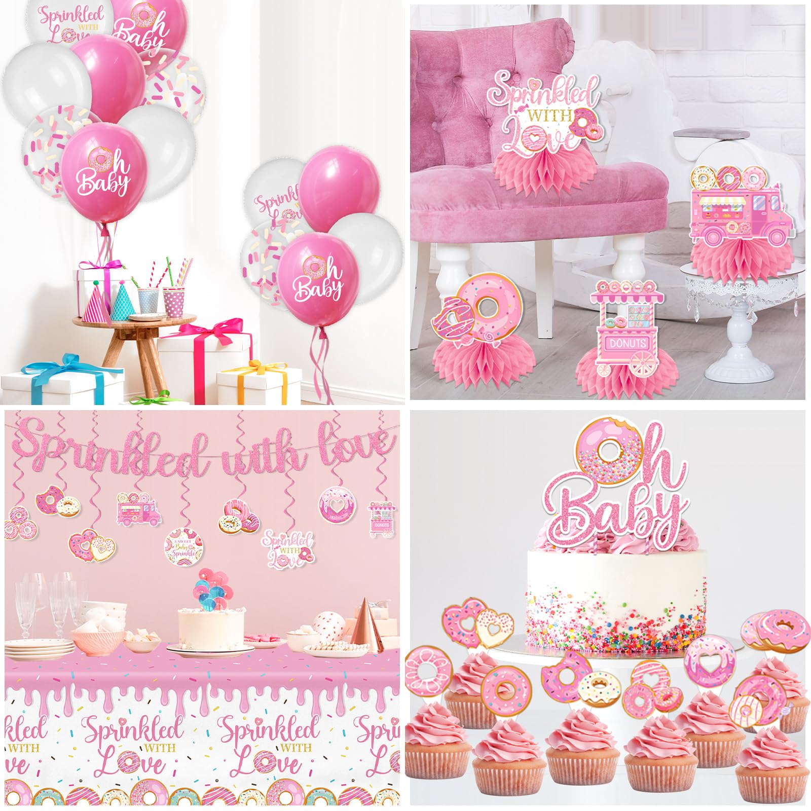 CMUSKO donut hanging swirl decor whimsical ceiling accents