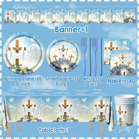 CMUSKO Easter cutlery set enables quick, tidy table services.