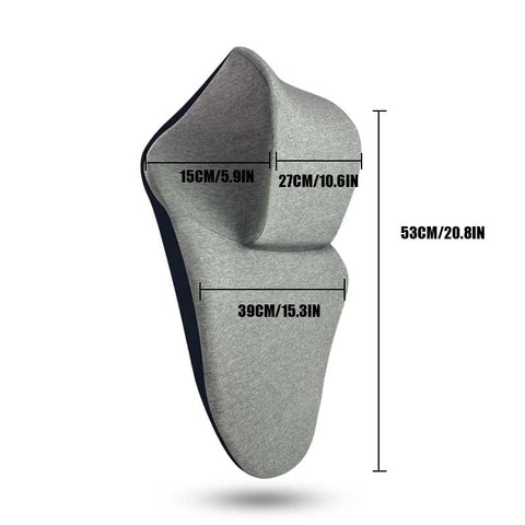 Cnahfsal adjustable buckle fixes the headrest in place for a custom fit.